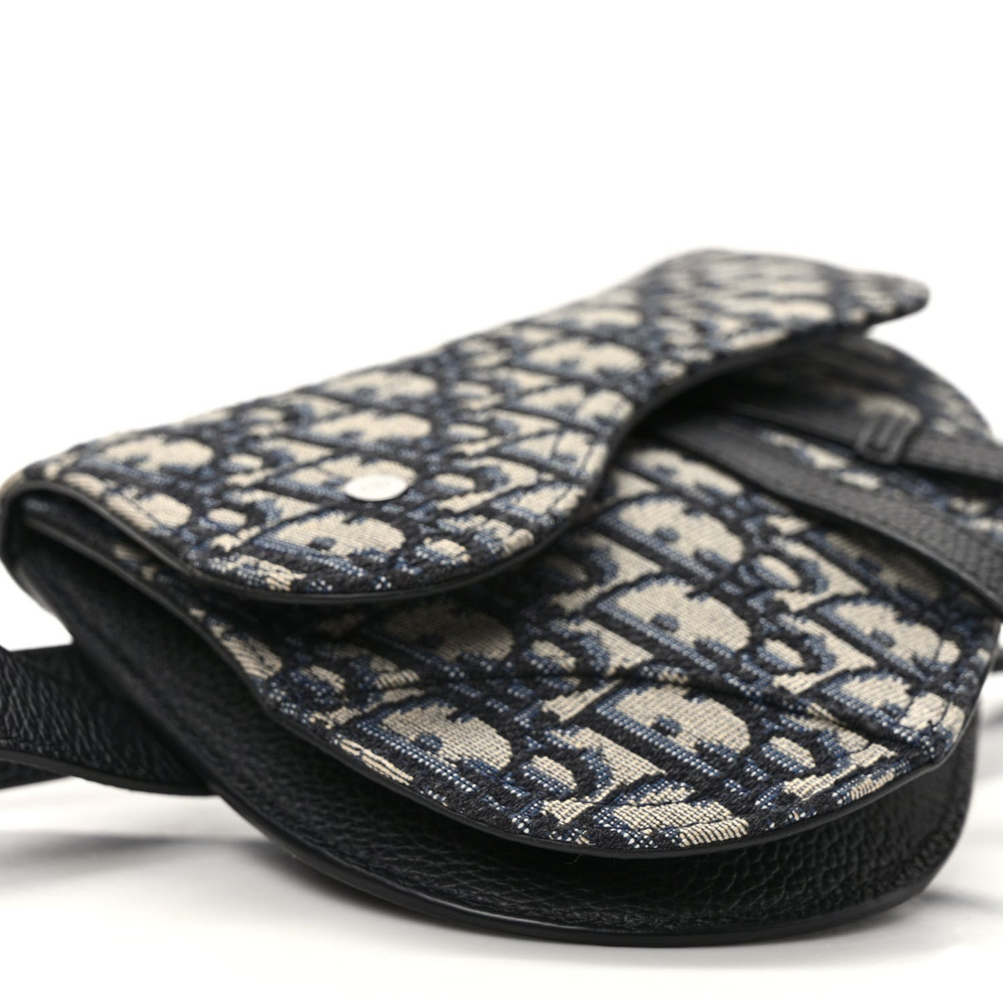 HOMME Oblique Saddle Belt Bag Blue