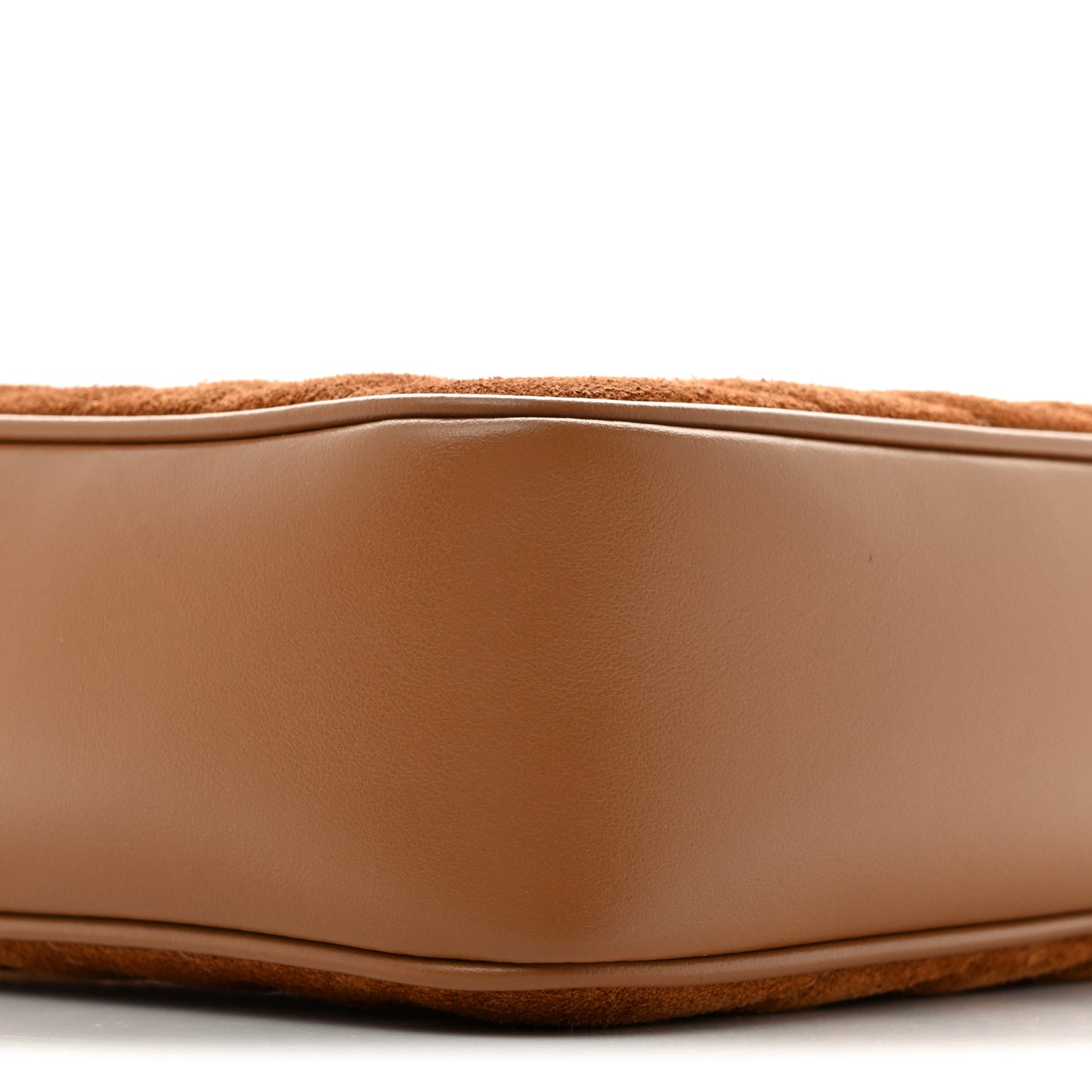Suede Matelasse Monogram Lou Camera Bag Cinnamon
