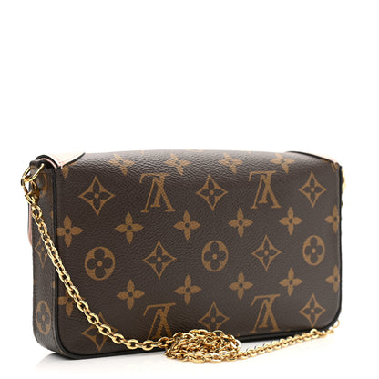 Louis Vuitton Monogram Valentine Dog Pochette Felicie Chain Wallet 4 of 13