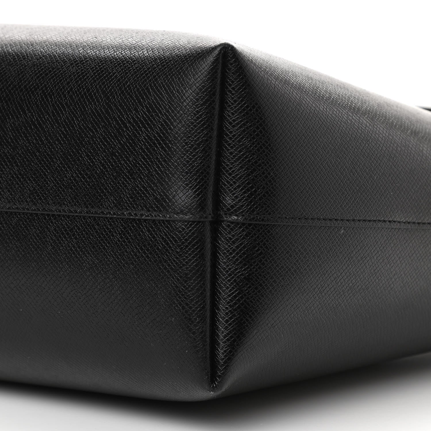 Saint Laurent Grained Calfskin E/W Large Shopping Tote Black 11 of 11