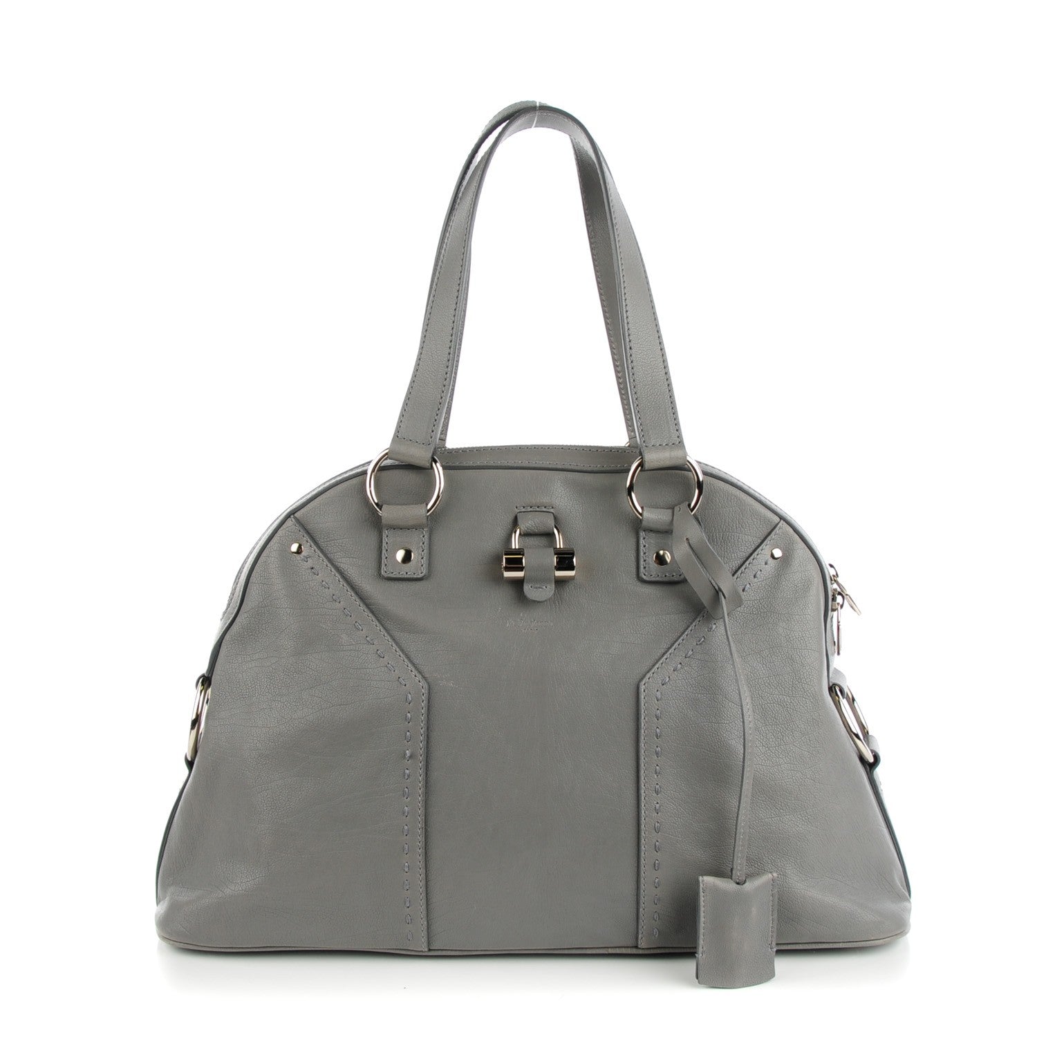 Saint Laurent Calfskin Large Muse Gray 1 of 7