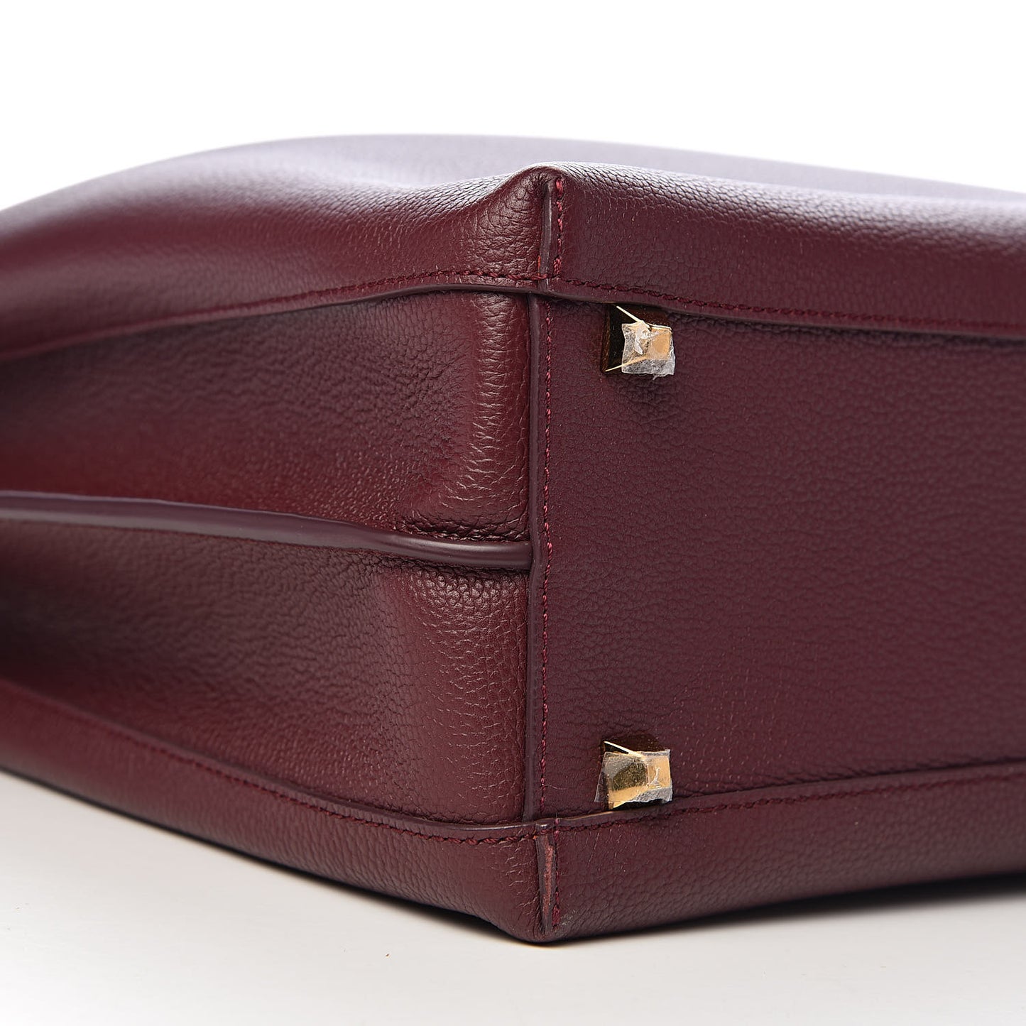 Grained Calfskin Large Milla Hobo Rustic Brown