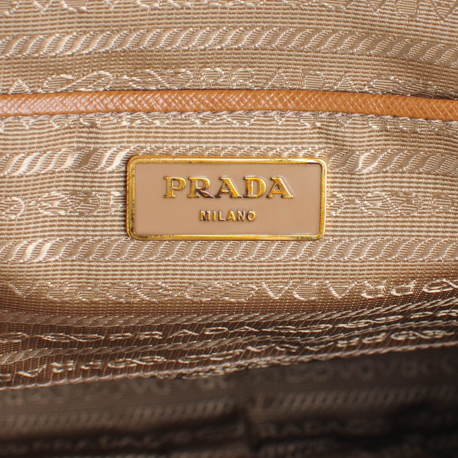 Prada Saffiano Large Galleria Double Zip Tote Cannella 6 of 9