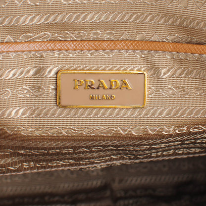 Prada Saffiano Large Galleria Double Zip Tote Cannella 6 of 9
