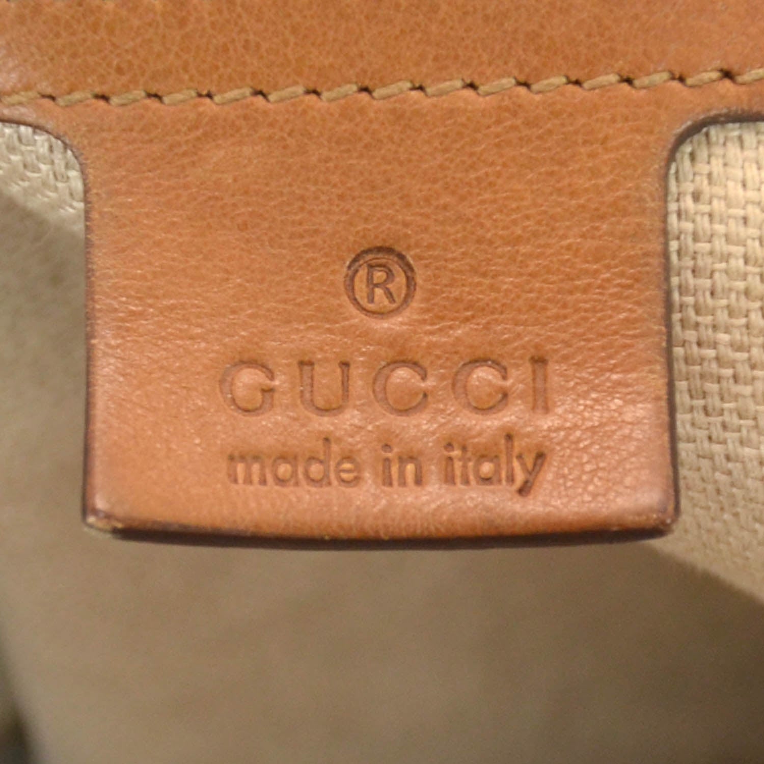 Gucci Leather Medium Marrakech Tote Camel 6 of 9