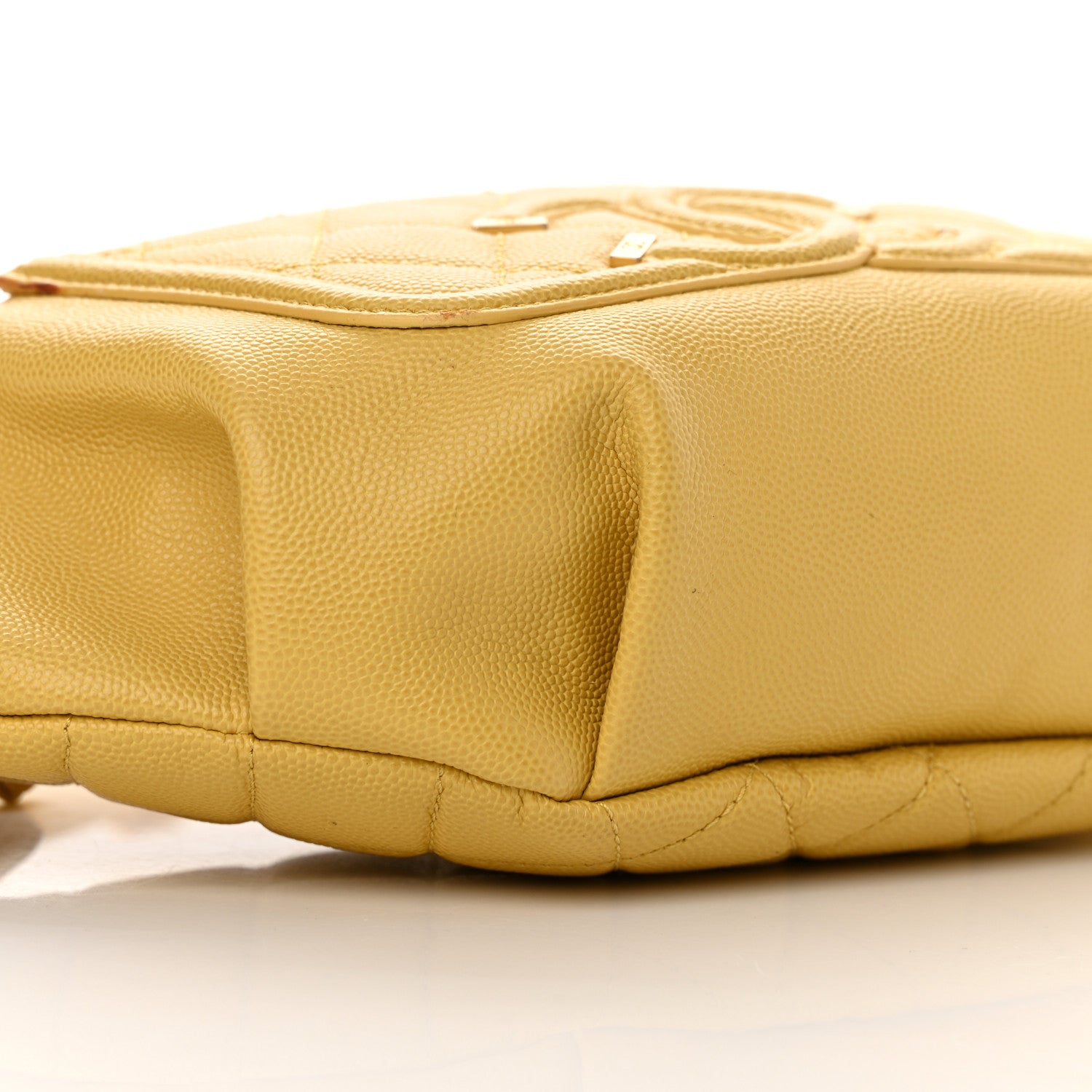 Chanel Caviar Quilted Filigree Waist Bag Yellow 9 of 15