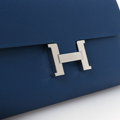 Hermes Epsom Constance Long To Go Wallet Bleu Tie 20 of 23