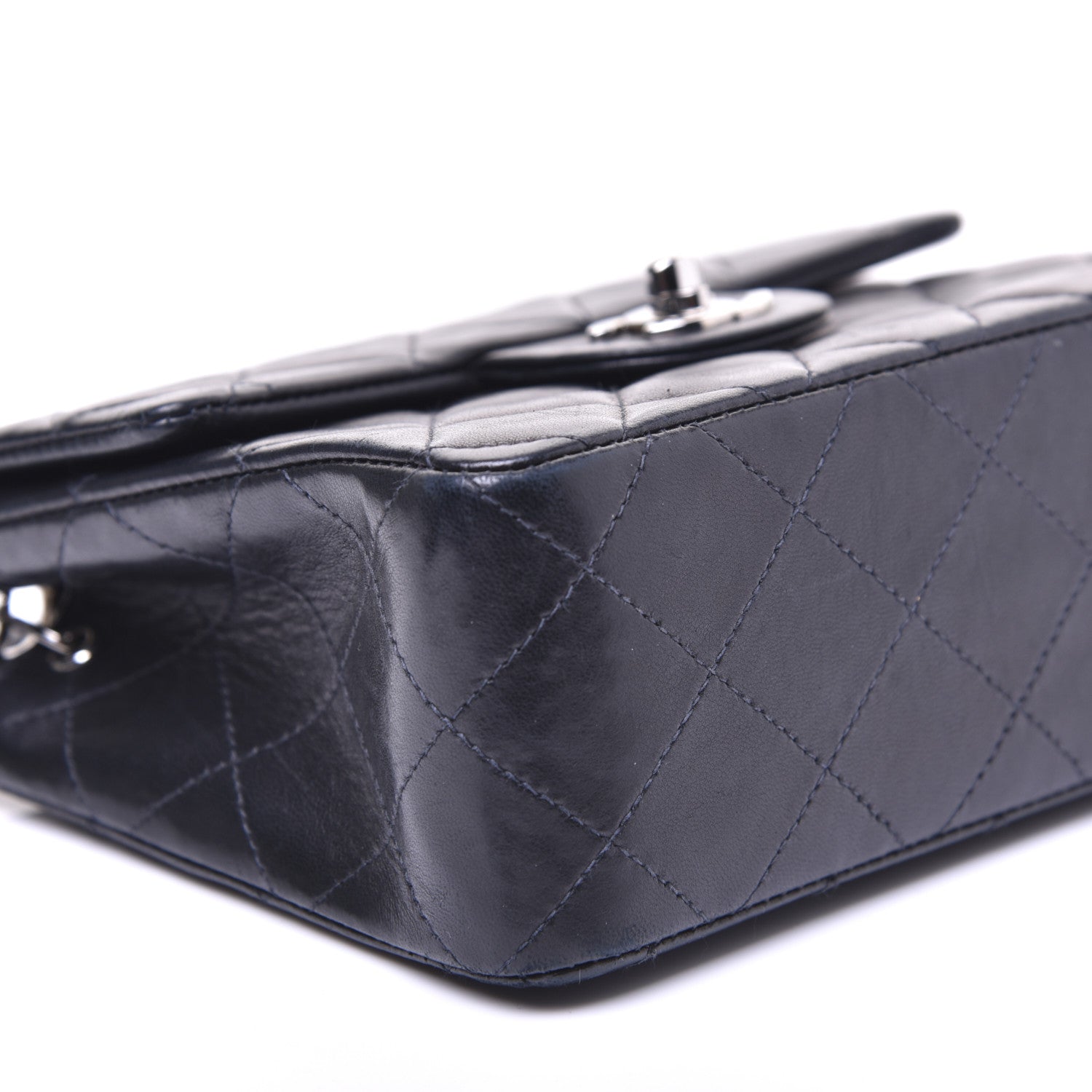 Chanel Lambskin Quilted Mini Square Flap Black 6 of 17
