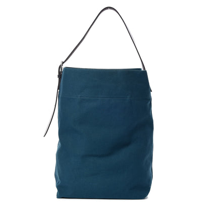 Hermes Canvas Calfskin Etriviere Shopping Tote Colvert Bleu Indigo 1 of 8