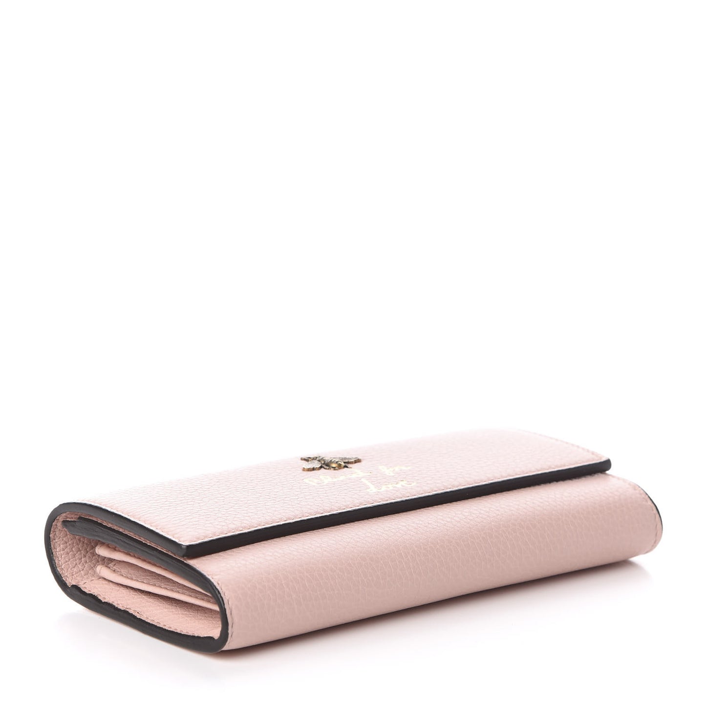 Calfskin Animalier Continental Wallet Porcelain Rose