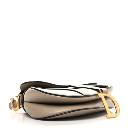 Christian Dior Grained Calfskin Saddle Bag Warm Taupe 4 of 12