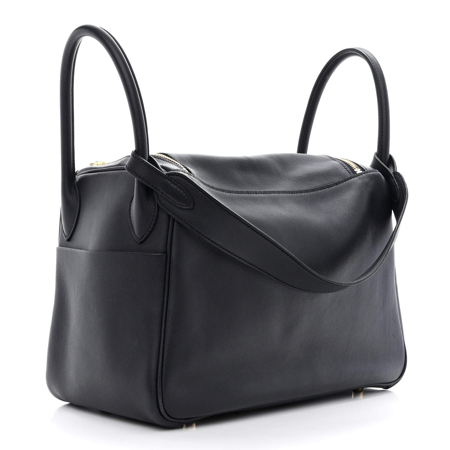 Hermes Swift Verso Lindy 30 Bleu Indigo Orange Poppy 3 of 10