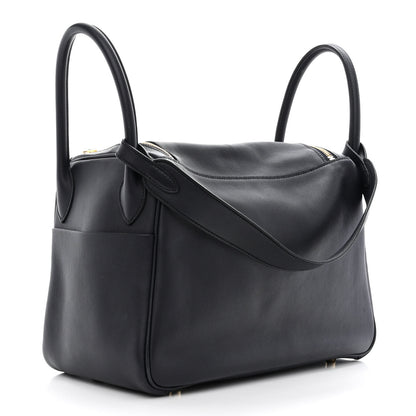 Hermes Swift Verso Lindy 30 Bleu Indigo Orange Poppy 3 of 10