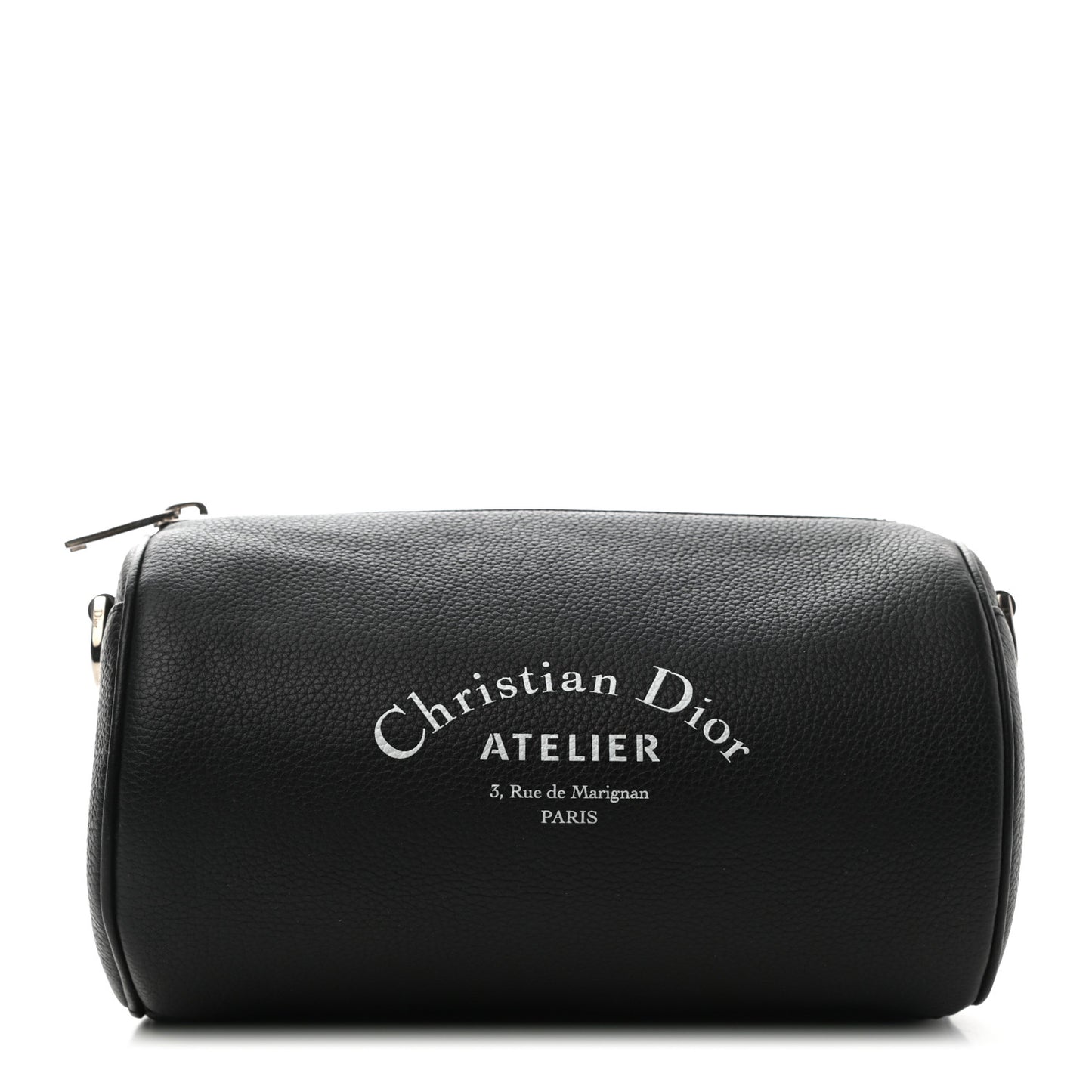 HOMME Grained Calfskin Mens Roller Pouch Black