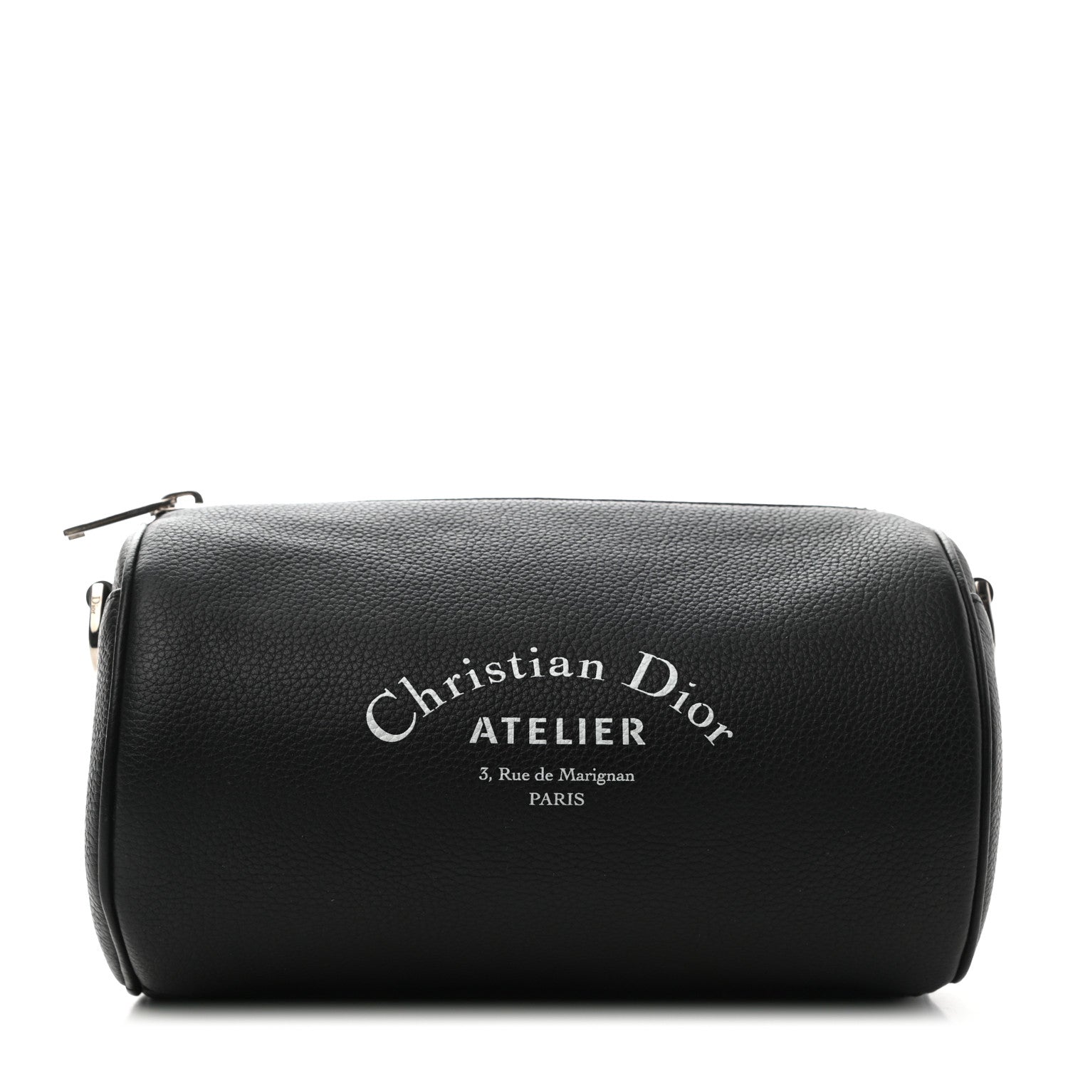 Christian Dior HOMME Grained Calfskin Mens Roller Pouch Black 1 of 6