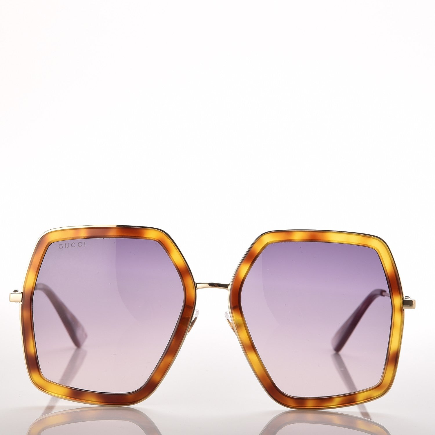 Gucci Square Frame GG0106S Sunglasses Tortoise 2 of 7