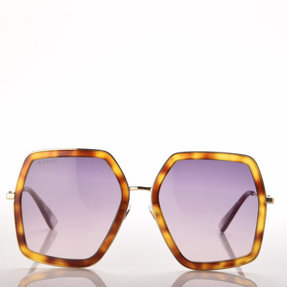 Gucci Square Frame GG0106S Sunglasses Tortoise 2 of 7