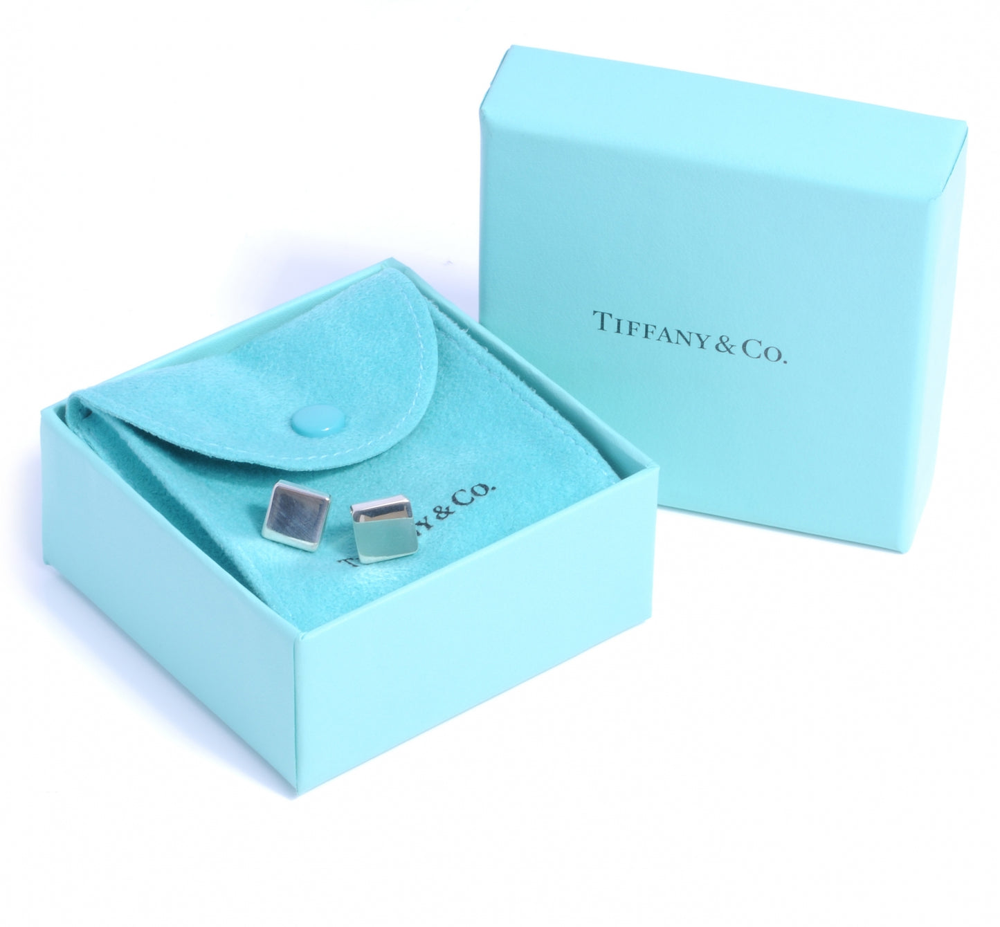 Sterling Silver Tile Earrings