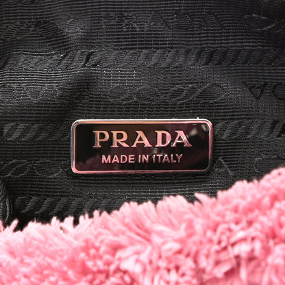 Prada Terry Cloth Mini Re-Edition 2000 Bag Petalo Black 6 of 12