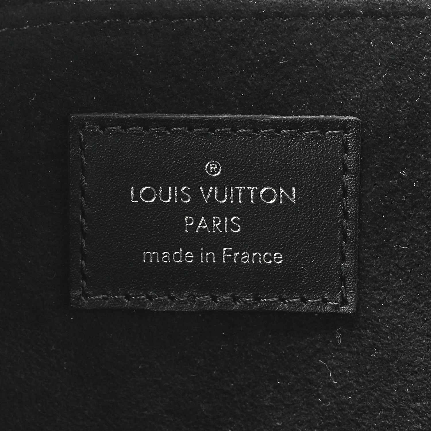 Louis Vuitton Calfskin Pochette Jules Zipped Clutch Black 6 of 12
