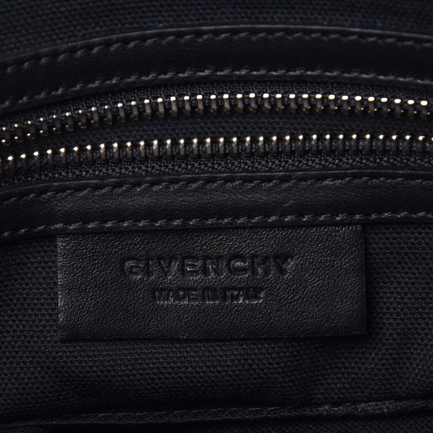 Givenchy Smooth Calfskin Crocodile Embossed Medium Pandora Black 7 of 10