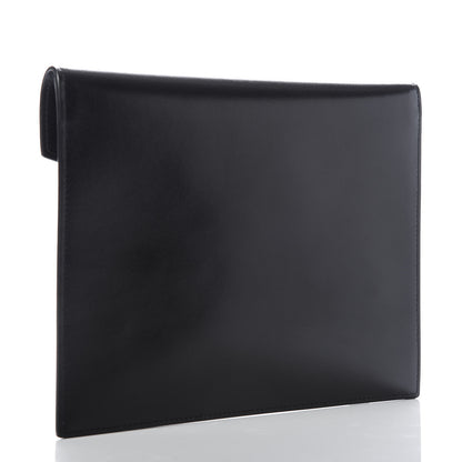 Saint Laurent Smooth Shiny Calfskin Monogram Uptown Baby Pouch Black 3 of 7