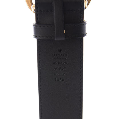 Gucci Calfskin Double G 40mm Belt 80 32 Black 3 of 4