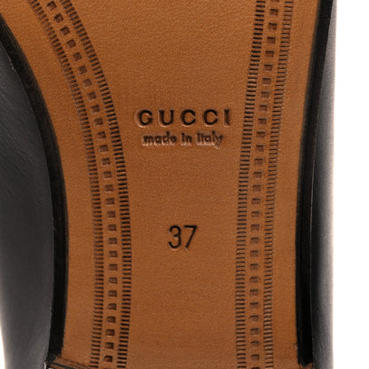 Gucci Calfskin Womens Jordaan Loafers 37 Black 8 of 8