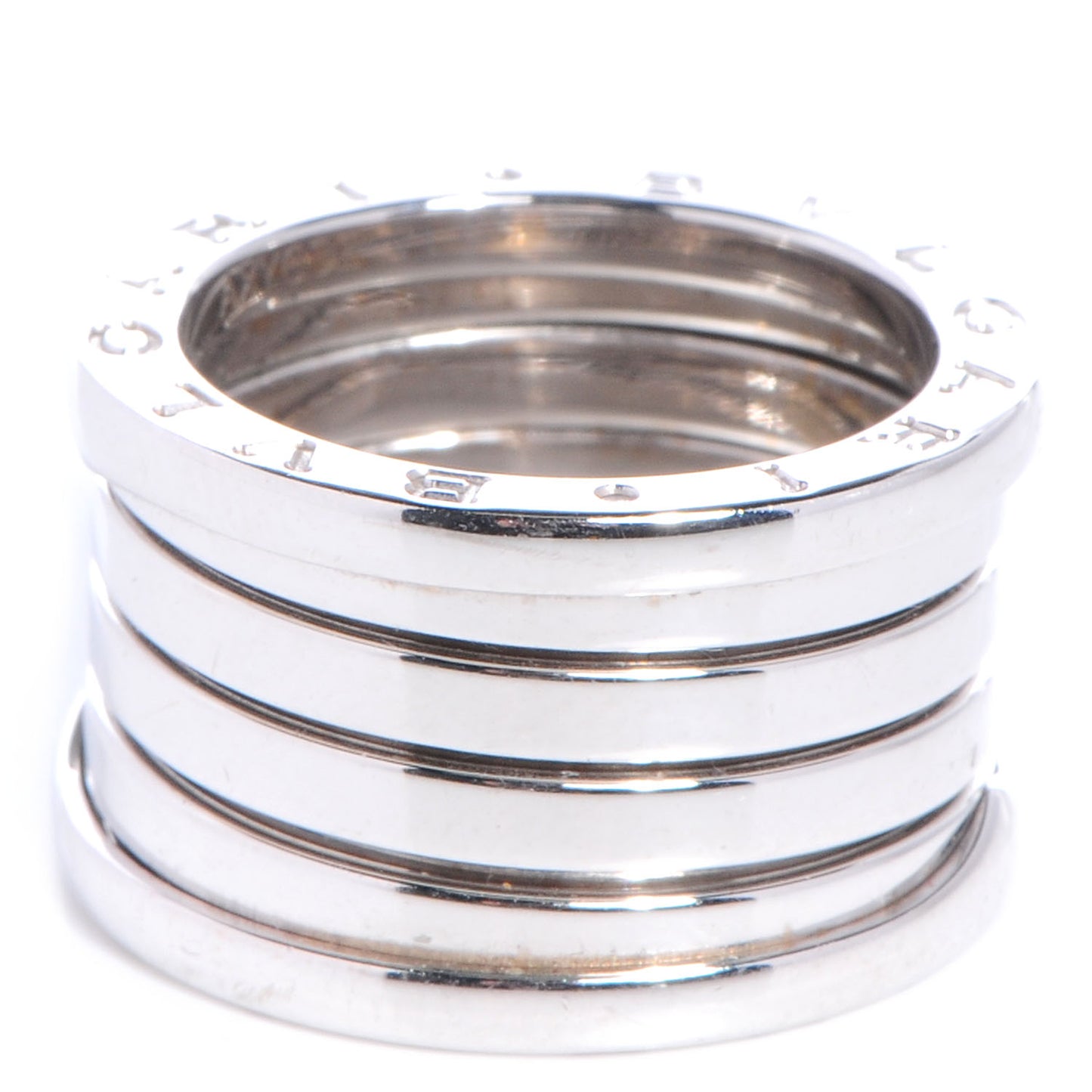 18K White Gold B.Zero1 Four-Band Ring 50 5.5