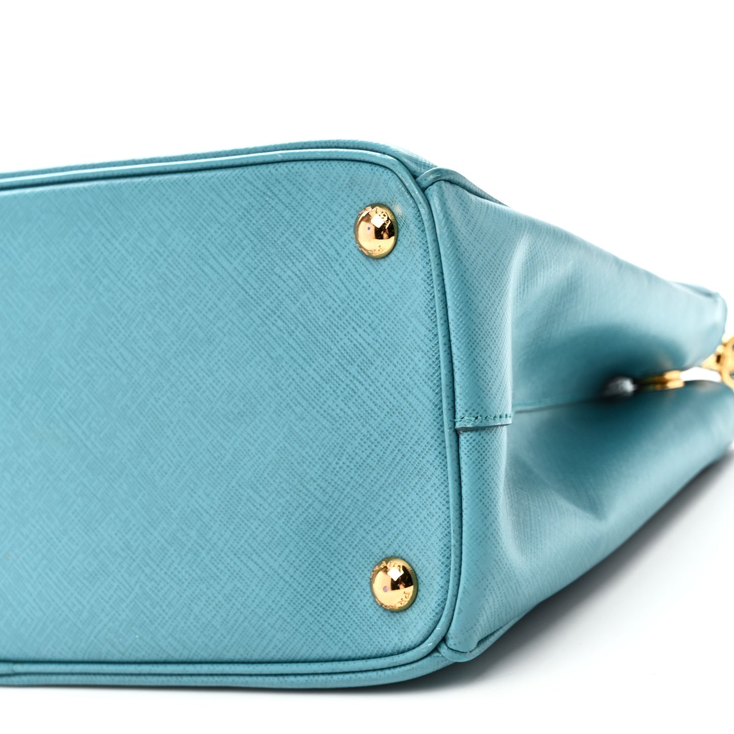 Saffiano Small Galleria Double Zip Tote Turchese