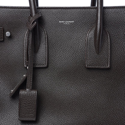 Saint Laurent Grained Calfskin Small Supple Sac De Jour Dark Brown 11 of 11