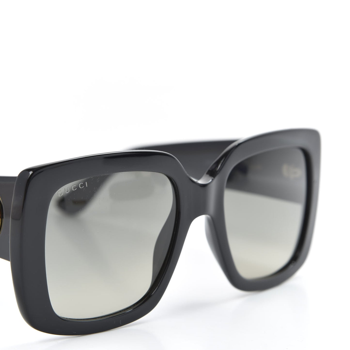 Acetate Square Frame Sunglasses GG0141S Black