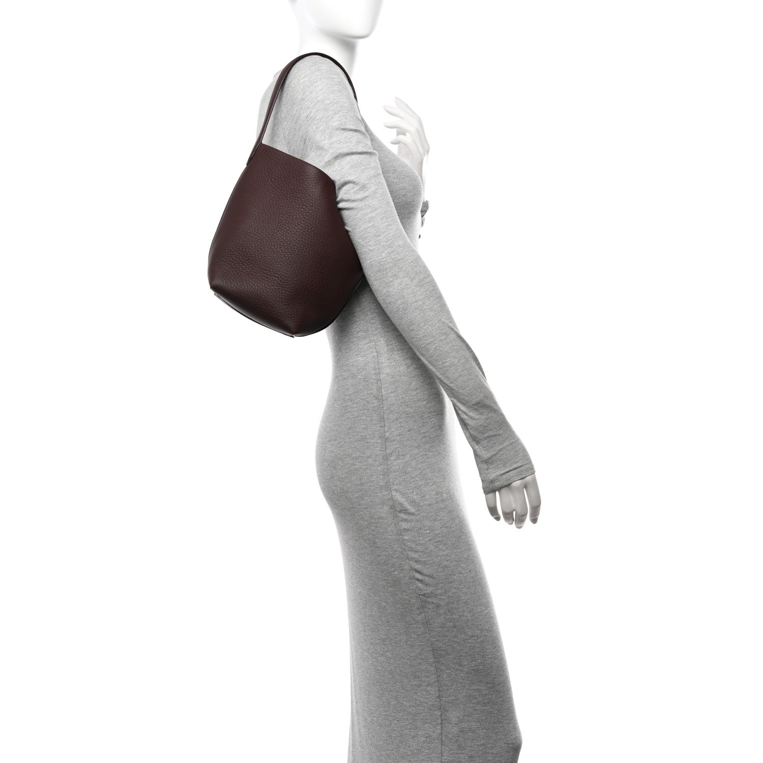 The Row Grained Calfskin Small N/S Park Tote Acajou 2 of 9