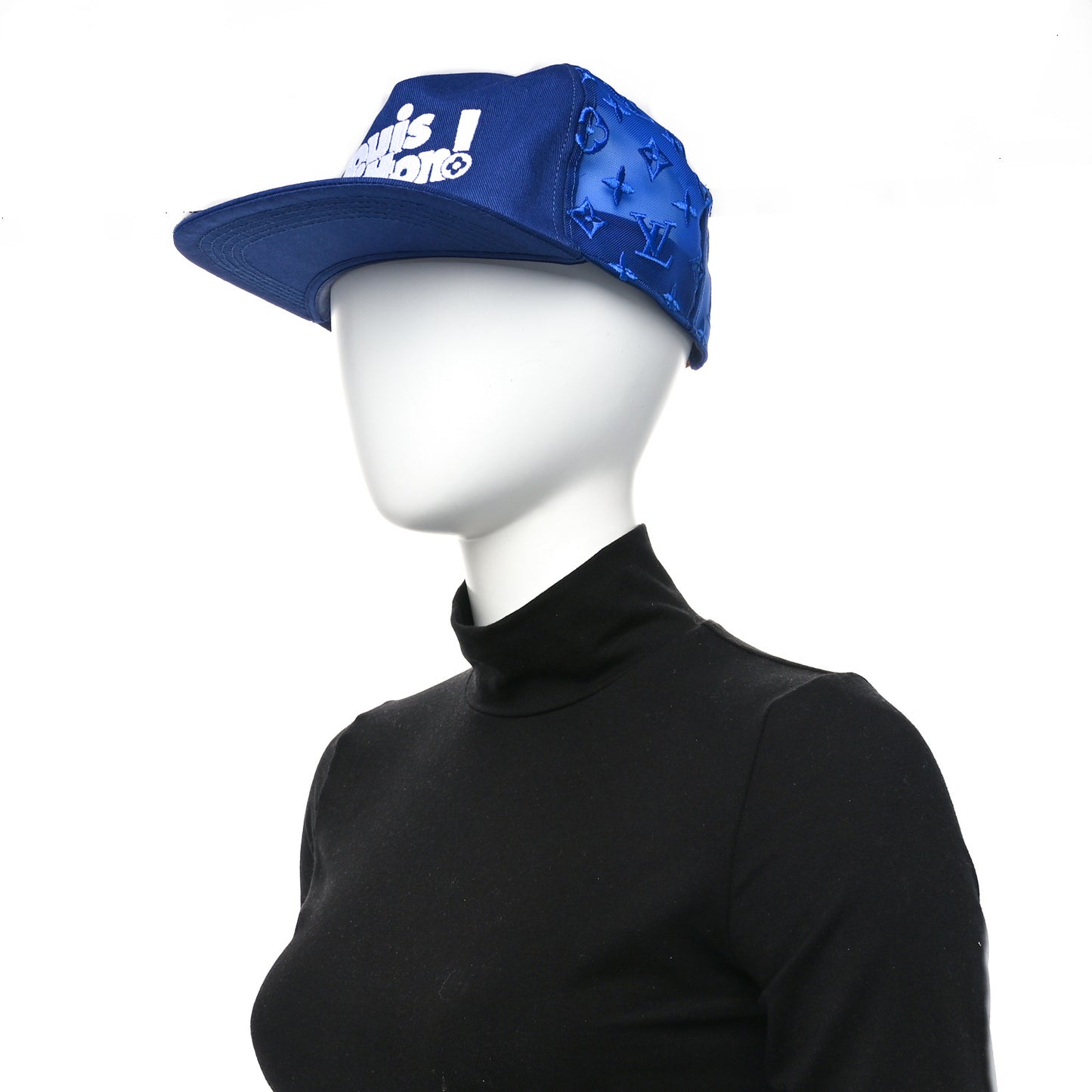 Mesh Embroidered Everyday LV Cap 58 Blue