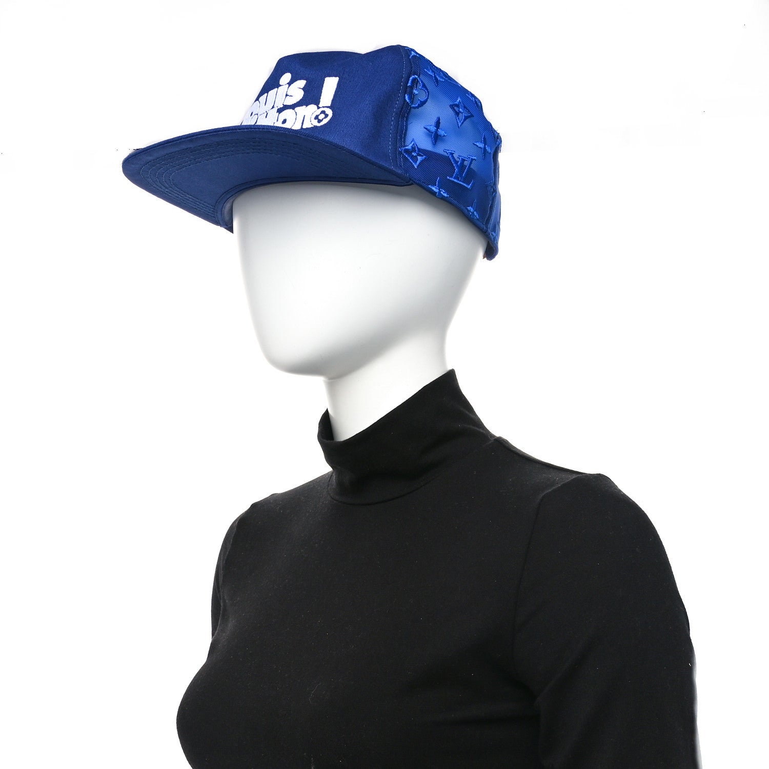 Louis Vuitton Mesh Embroidered Everyday LV Cap 58 Blue 3 of 10