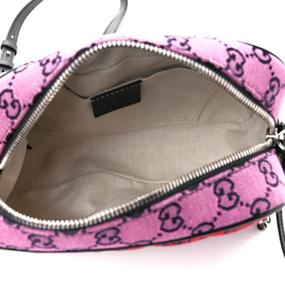 Gucci Monogram Multicolor Matelasse Diagonal Small GG Marmont Chain Shoulder Bag Red Blue Yellow Green Pink 5 of 11