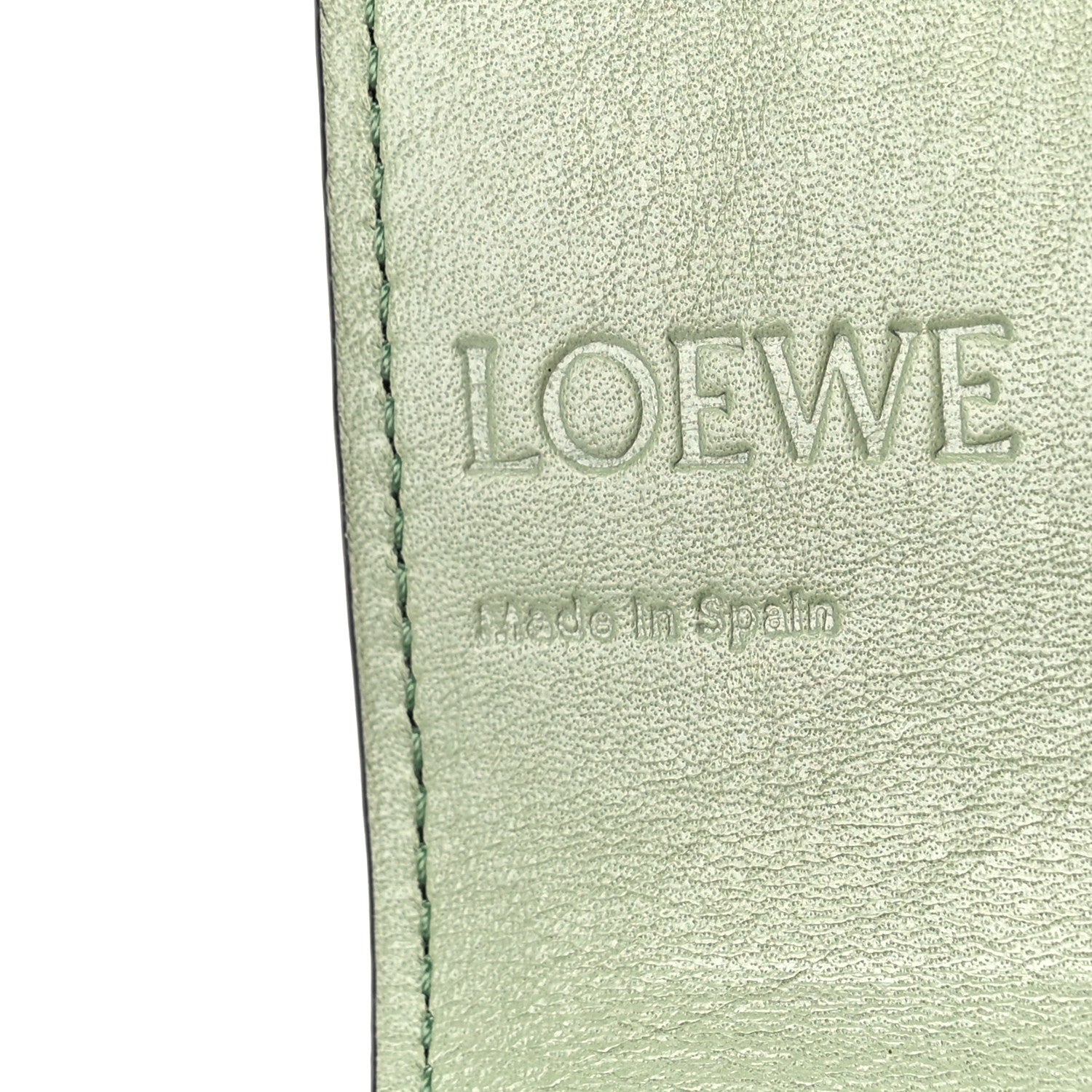 Loewe Pebble Grain Calfskin Anagram Business Cardholder Rosemary 6 of 8