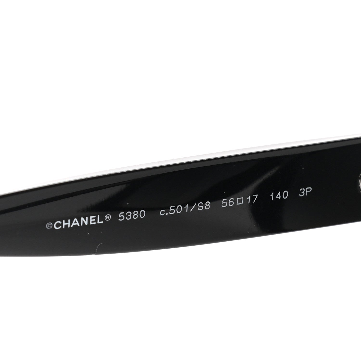 Chanel Acetate Polarized Square CC Sunglasses 5380 Black 6 of 8