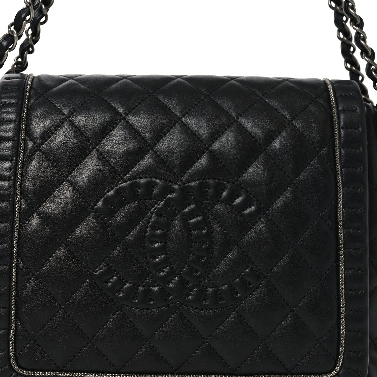 Chanel Calfskin Quilted Istanbul Accordion Flap Black 8 of 11