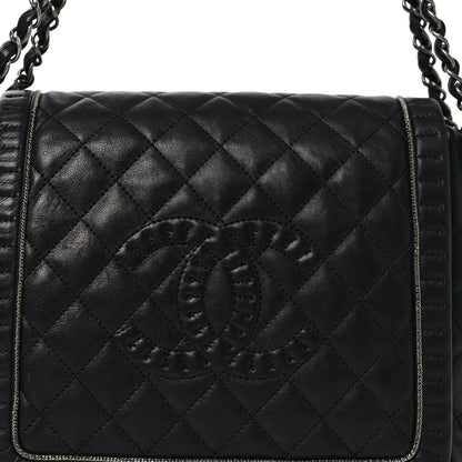 Chanel Calfskin Quilted Istanbul Accordion Flap Black 8 of 11