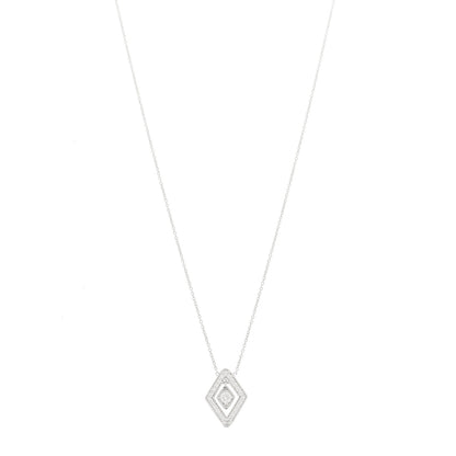 Roberto Coin 18K White Gold Diamond Diamante Necklace 1 of 7