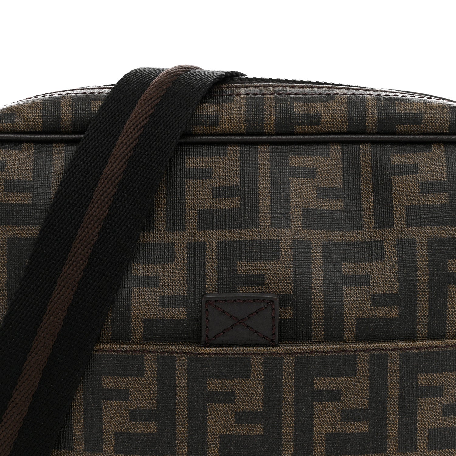 Fendi Zucca Spalmati Messenger Bag Tobacco 8 of 12