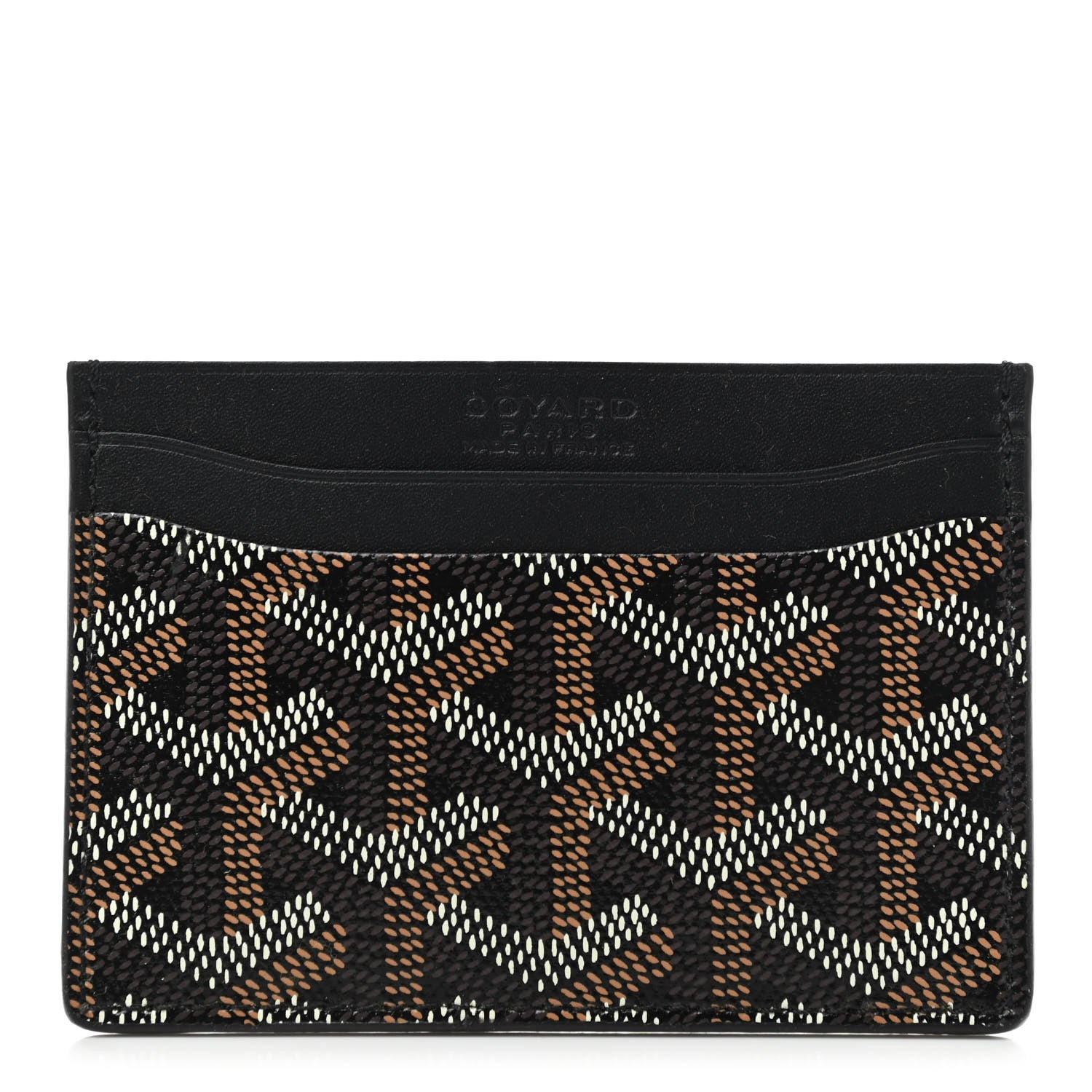 Goyard Goyardine Saint Sulpice Card Holder Black 1 of 7