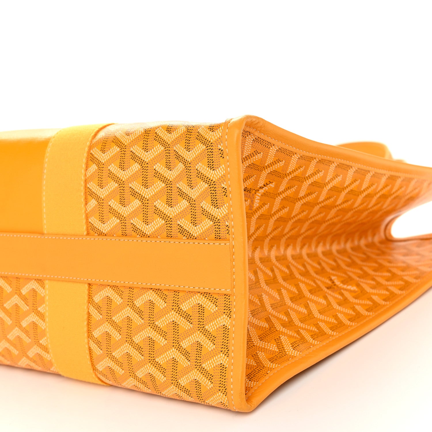 Goyard Goyardine Villette Tote Yellow 10 of 11