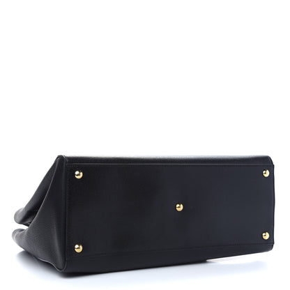 Fendi Vitello Elite Regular 2Jours Tote Black 4 of 8