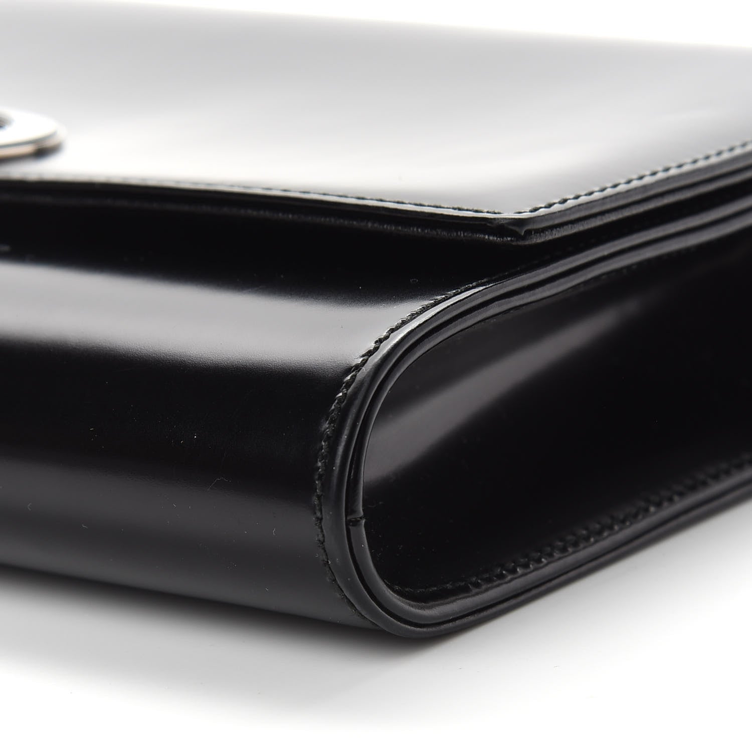 Christian Dior Smooth Calfskin Chain Clutch Black 8 of 8