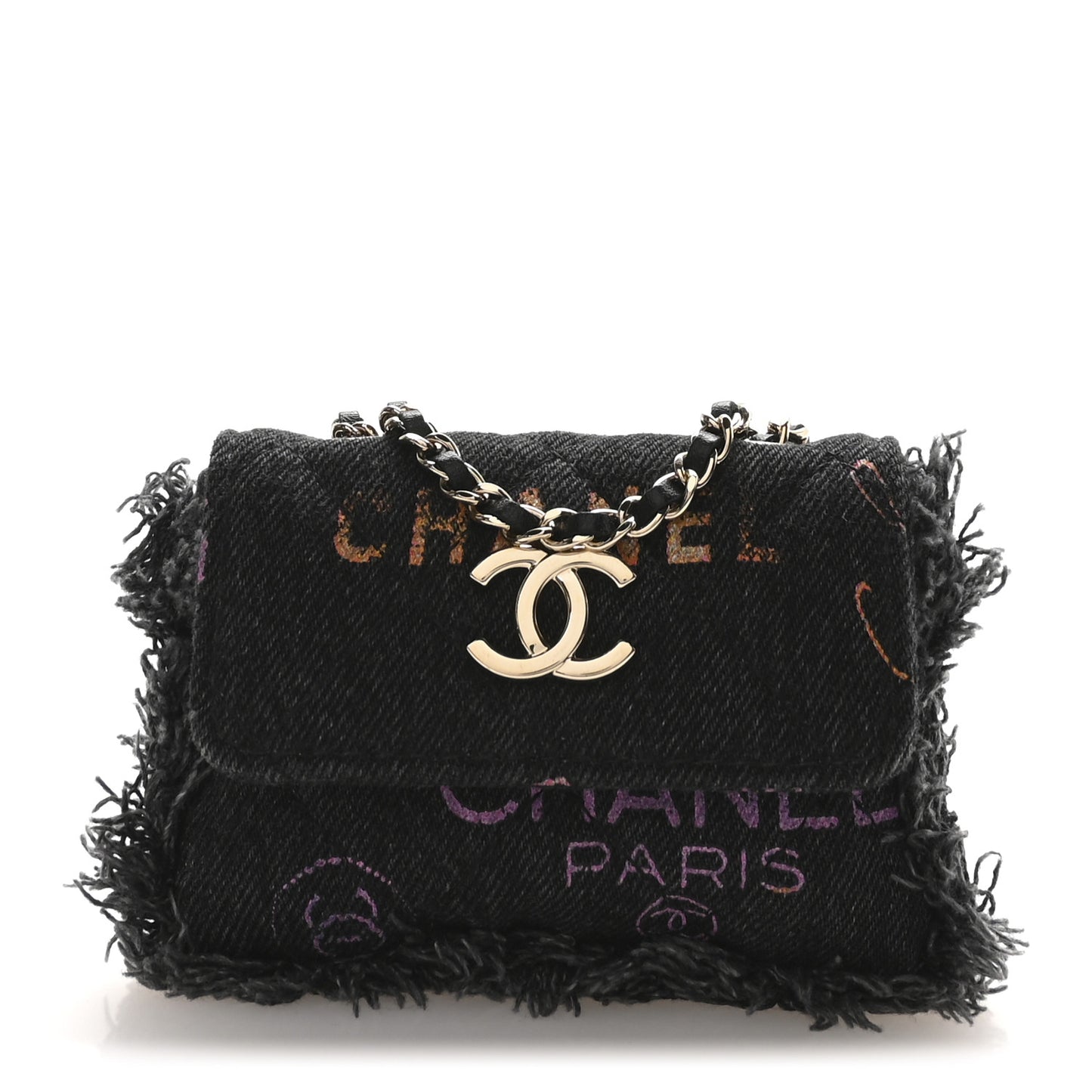 Denim Quilted Denim Mood Belt Bag Black Multicolor