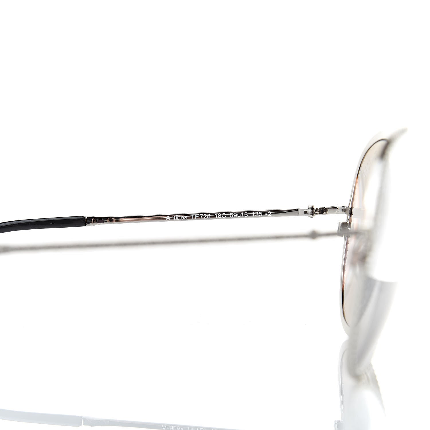 Tom Ford Crystal Embellished Antibes Sunglasses White Gold 5 of 8