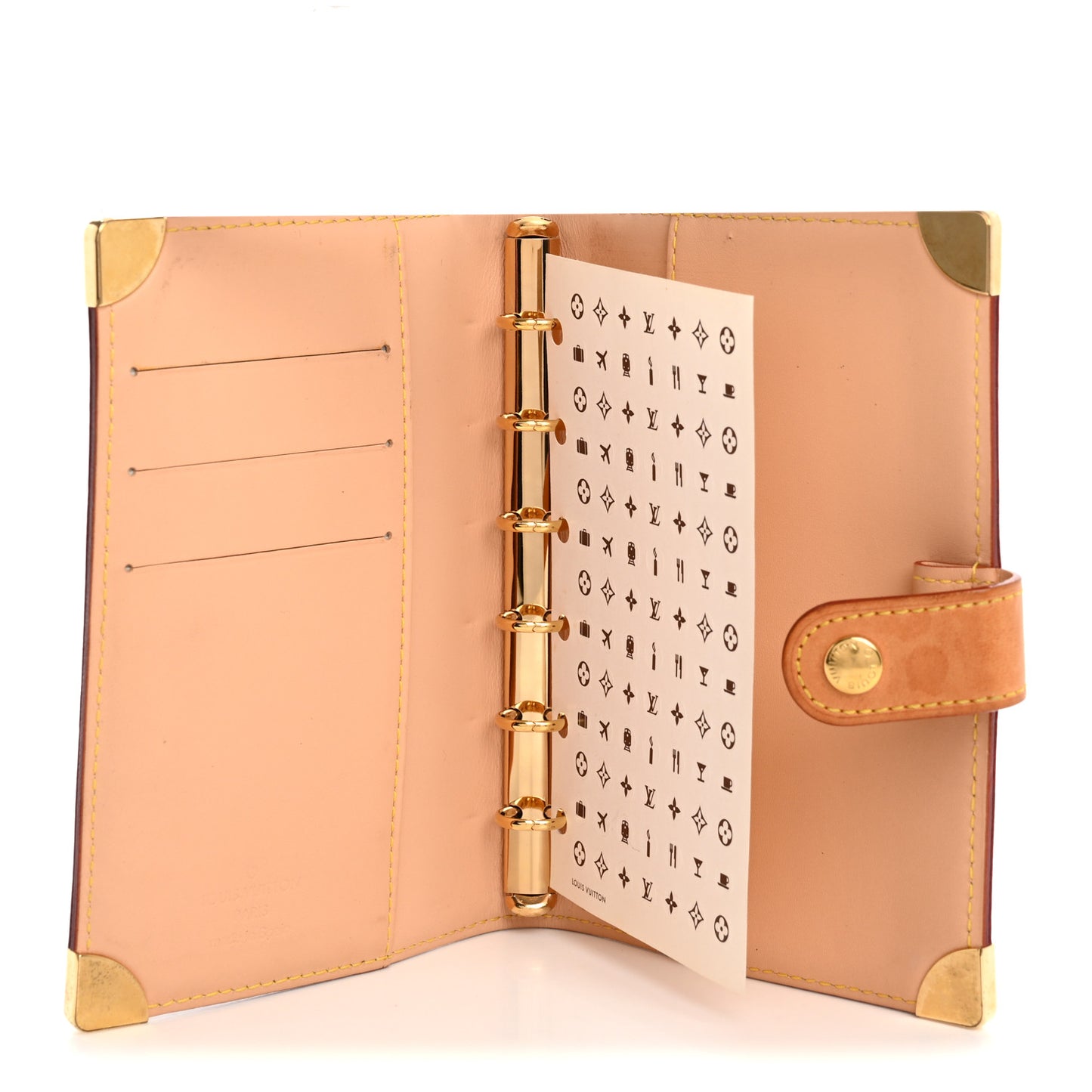 Monogram Multicolor Small Ring Agenda Cover Black