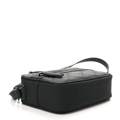 Gucci Rubber Effect Calfskin GG Mini Crossbody Bag Black 4 of 10